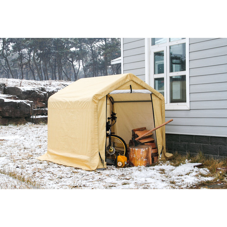 Garden 6 ft. W x 6 ft. D Metal Portable Storage Shed